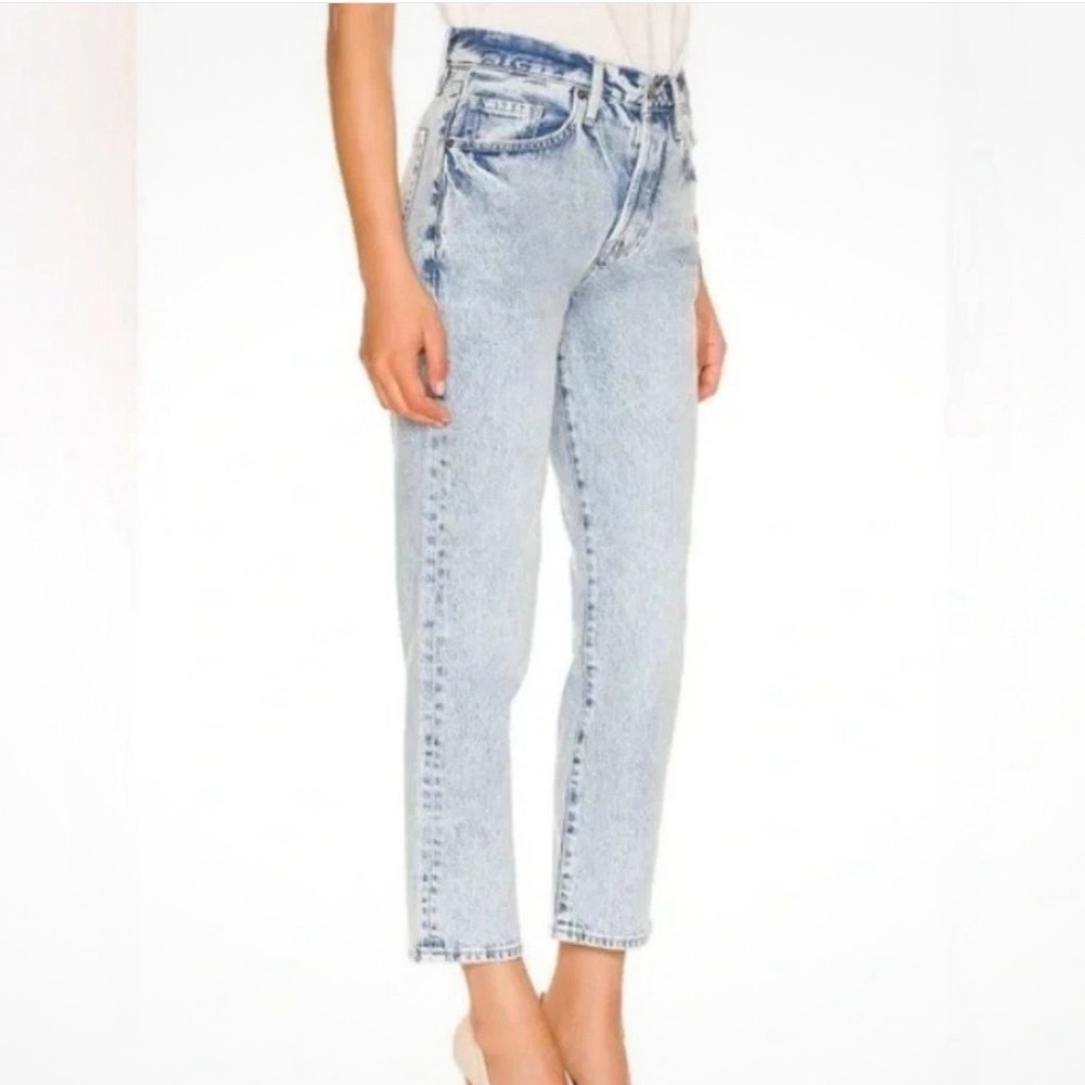 FRAME Le Original High Rise Straight Jeans Richlake‎ Acid Wash Size 24